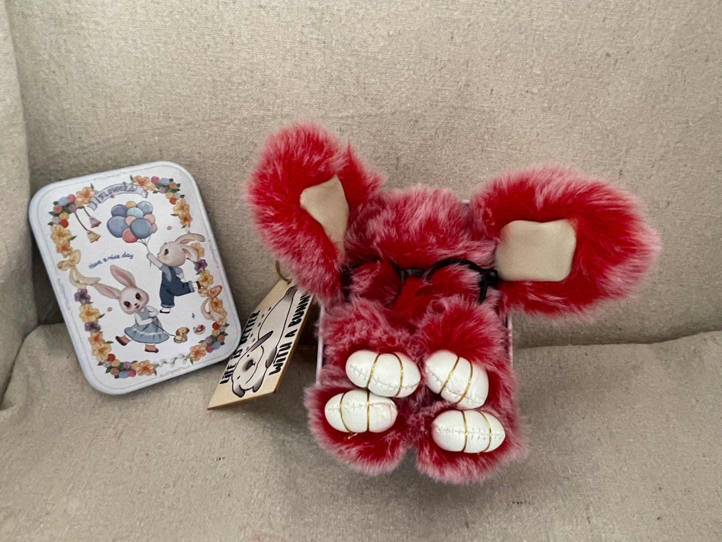 Bunny in a Box Tin Box - Adorable Collectible with Soft, Fluffy Bunny Design for Fun, Boxes