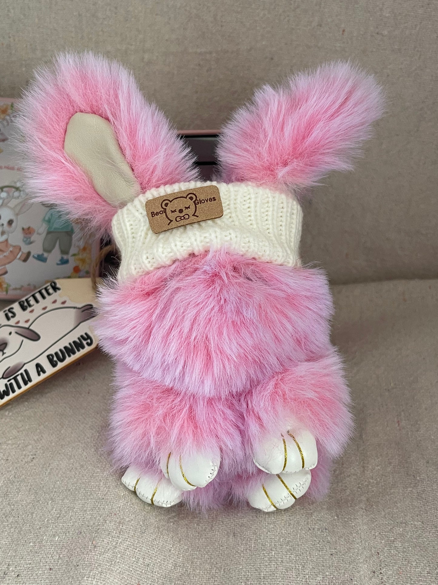 Bunny in a Box Tin Box - Adorable Pink Collectible